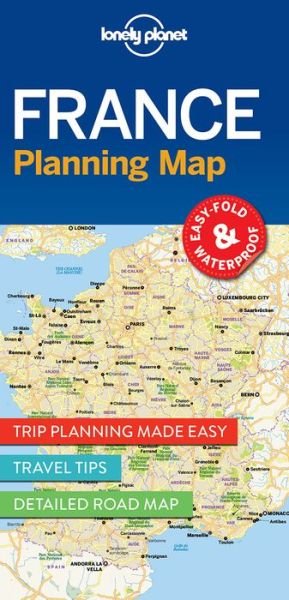Cover for Lonely Planet · Lonely Planet France Planning Map - Map (Landkart) (2017)