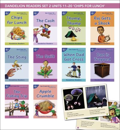 Cover for Phonic Books · Phonic Books Dandelion Readers Set 2 Units 11-20: Consonant digraphs and simple two-syllable words - Phonic Books Beginner Decodable Readers (Book) (2007)