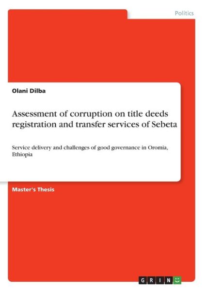 Cover for Dilba · Assessment of corruption on title (Book)