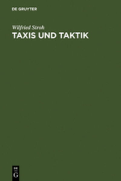 Cover for Stroh · Taxis und Taktik (Buch) [German edition] (1975)