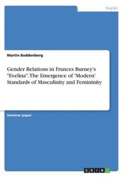 Cover for Boddenberg · Gender Relations in Frances (Book) (2016)