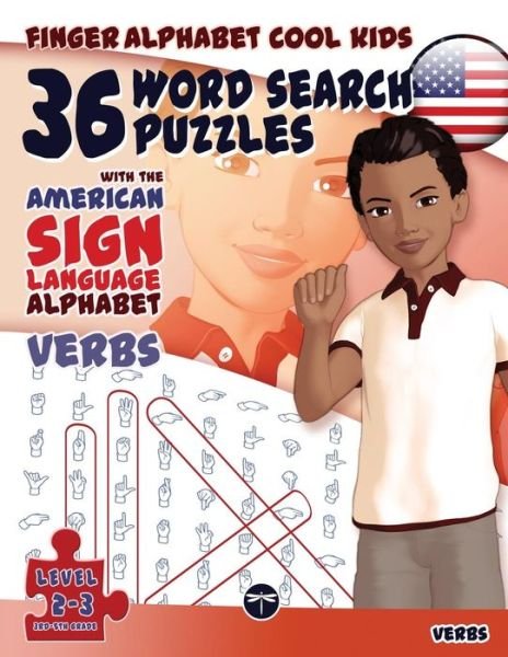 Cover for Lassal · 36 Word Search Puzzles with the American Sign Language Alphabet: Verbs  (Finger Alphabet Cool Kids) (Paperback Book) (2014)