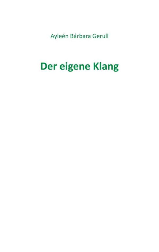 Cover for Gerull · Der eigene Klang (Book)