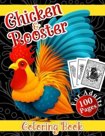 Cover for Jh Publications · Chicken &amp; Rooster Coloring Book for Adults (Pocketbok) (2021)