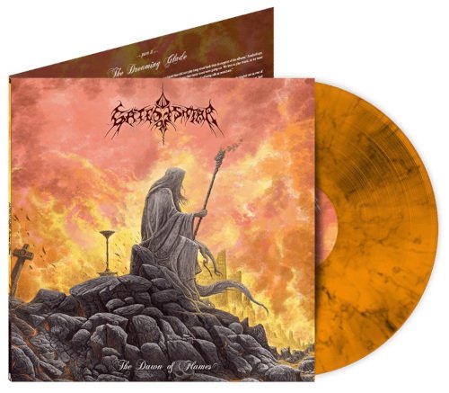 Cover for Gates of Ishtar · Dawn Of Flames The (Orange Marble Vinyl LP) (LP) (2023)