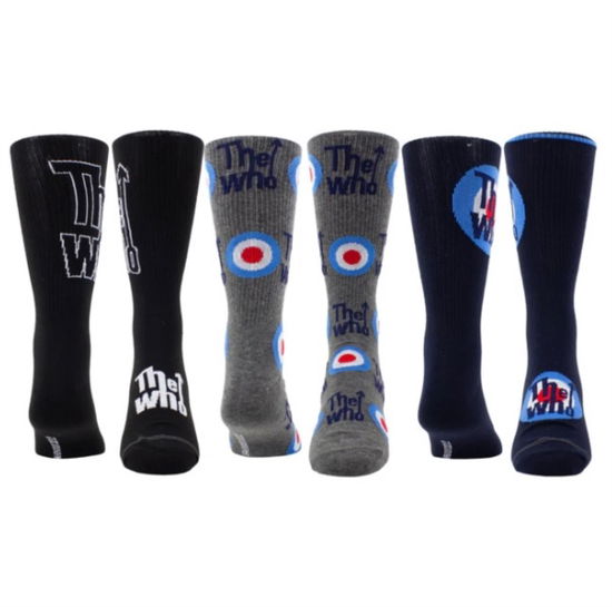 Cover for The Who · The Who Assorted Crew Socks 3 Pack (One Size) (Bekleidung) (2024)