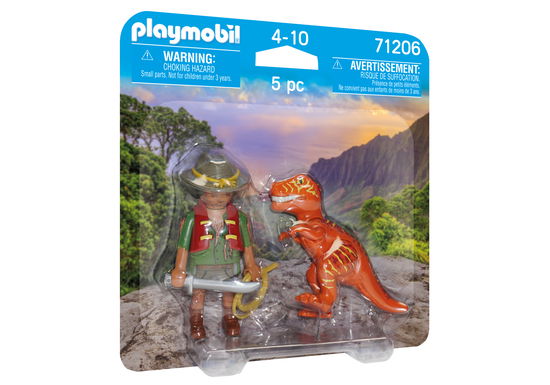 Cover for Playmobil · Playmobil Duopack Avonturier met T-Rex - 71206 (N/A)