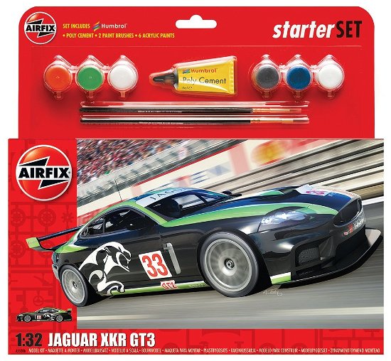 1/32 Jaguar Xkr Gt3 Starter Set - Speelgoed | Model Kits - Merchandise - Airfix - 5014429553066 - 