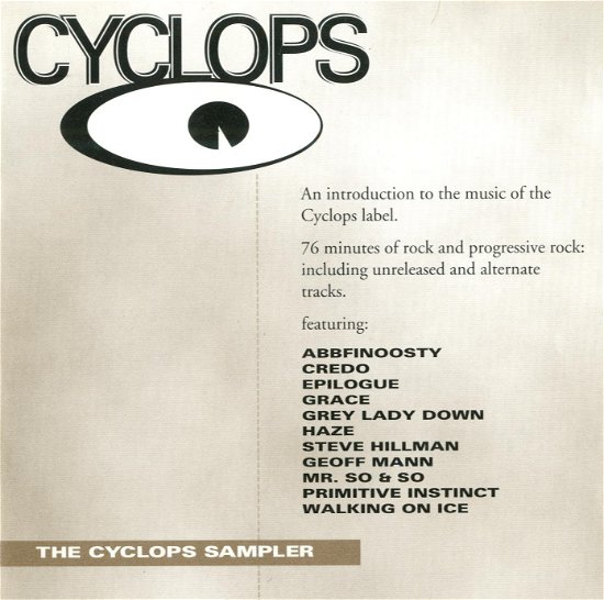 Cover for The Cyclops Sampler · The First (Cyclops Compilation) (CD) (2021)