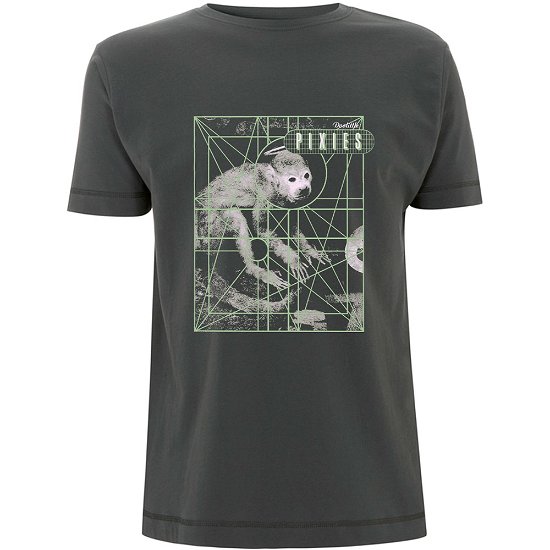 Pixies Unisex T-Shirt: Monkey Grid - Pixies - Fanituote -  - 5056187734066 - 