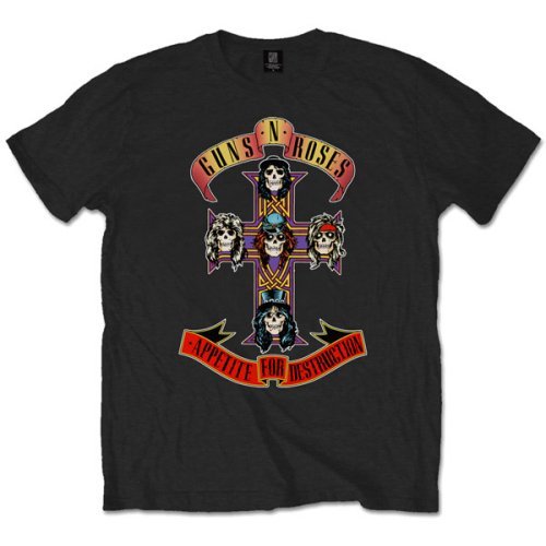 Cover for Guns N Roses · Guns N' Roses Unisex T-Shirt: Appetite for Destruction (XXXXX-Large) (T-shirt) [Black - Unisex edition]