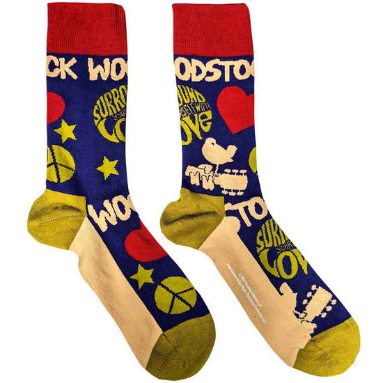 Cover for Woodstock · Woodstock Unisex Ankle Socks: Surround Yourself (Navy Blue) (UK Size 7 - 11) (CLOTHES) [size M] (2022)