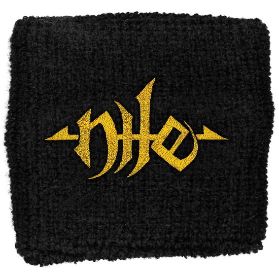 Nile Embroidered Wristband: Gold Logo (Loose) - Nile - Marchandise -  - 5060185018066 - 