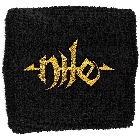 Nile Embroidered Wristband: Gold Logo (Loose) - Nile - Merchandise -  - 5060185018066 - 