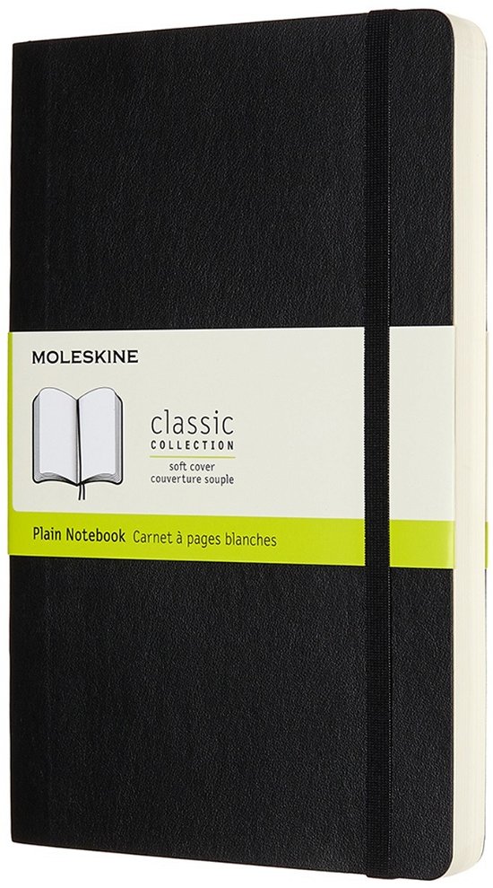 Cover for Moleskin · Moleskine Expanded Large Plain Softcover Notebook: Black (Pocketbok) (2019)