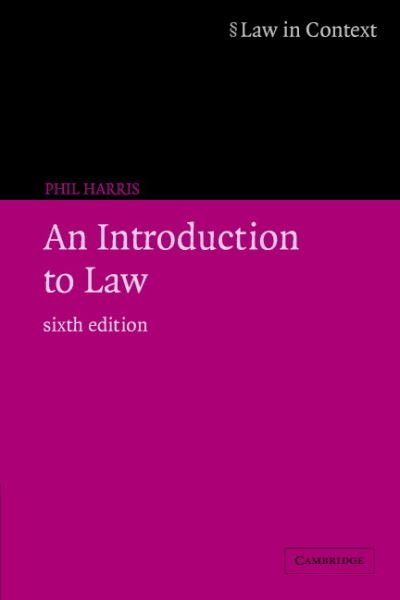 An Introduction to Law - Law in Context S. - Phil Harris - Bøger - Cambridge University Press - 9780521606066 - 1. september 2002