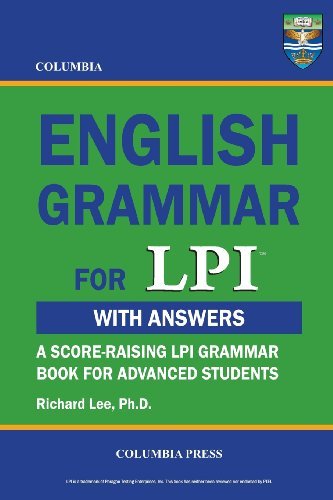 Cover for Richard Lee Ph.d. · Columbia English Grammar for Lpi (Paperback Book) (2012)