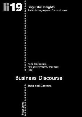 Cover for Business Discourse: Texts and Contexts - Linguistic Insights (Paperback Book) (2005)