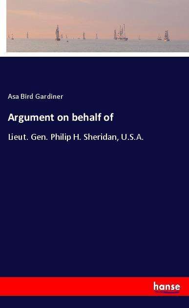 Cover for Gardiner · Argument on behalf of (Buch)