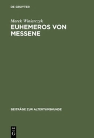 Cover for Winiarczyk · Euhemeros von Messene (Book) [German edition] (2002)