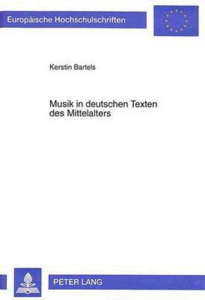 Cover for Bartels · Musik in deutschen Texten des Mittelalters (Paperback Book) (1996)