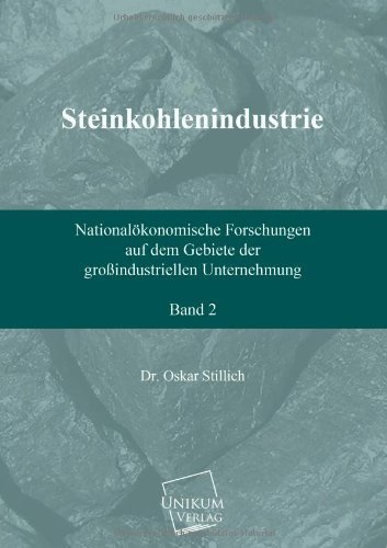 Cover for Dr Oskar Stillich · Steinkohlenindustrie (Band 2) (German Edition) (Taschenbuch) [German edition] (2013)