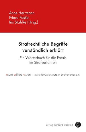 Cover for Anne Herrmann · Strafrechtliche Begriffe verständlich erklärt (Paperback Book) (2022)