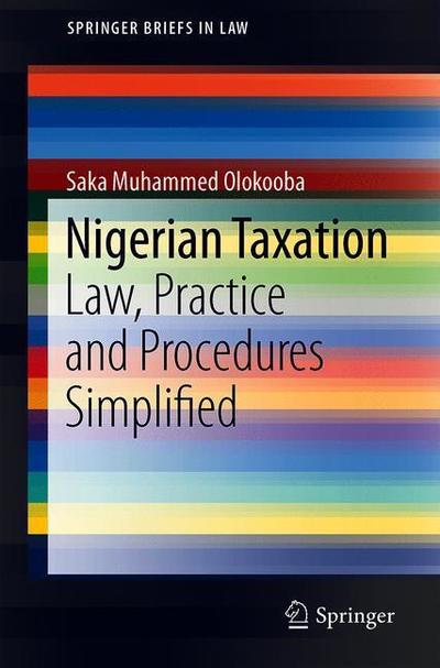 Cover for Olokooba · Nigerian Taxation (Book) [1st ed. 2019 edition] (2019)