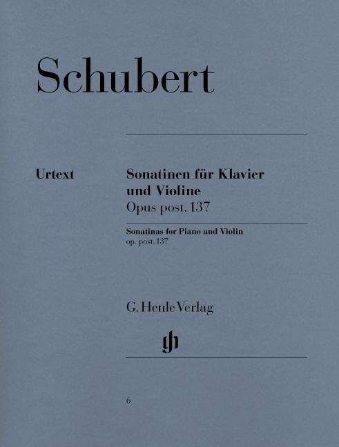 Cover for F. Schubert · Sonatinen,Kl.u.Vl.op137.HN6 (Bog) (2018)