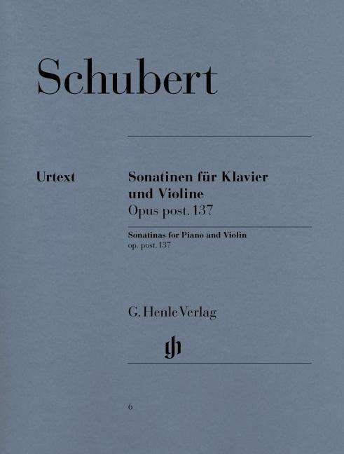 Sonatinen,Kl.u.Vl.op137.HN6 - F. Schubert - Bücher - SCHOTT & CO - 9790201800066 - 6. April 2018