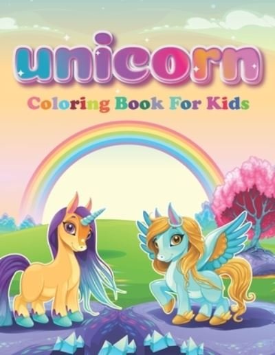 Cover for Blue Blend · Unicorn Coloring Book For Kids (Paperback Book) (2020)