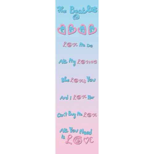 Cover for The Beatles · The Beatles Bookmark: Love (Print)