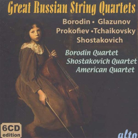 Cover for Borodin Qt / Shostakovich Qt / American Sq · Great Russian String Quartets (Borodin. Glazunov. Prokofiev. Tchaikovsky. Shostakovich) (CD) (2015)