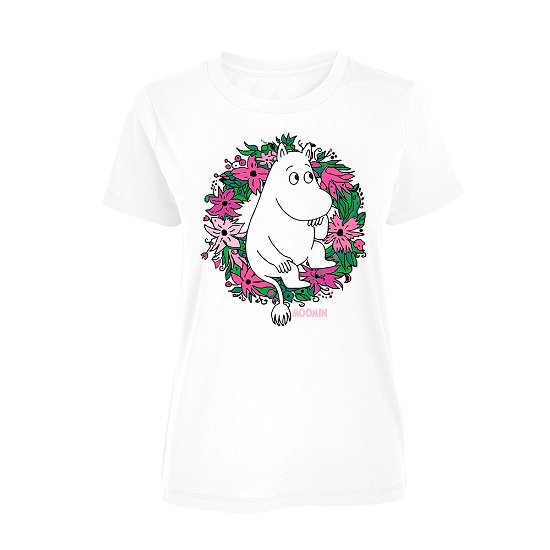 Cover for Moomins · Wreath (Ladies) (T-shirt) [size S] [White edition] (2020)