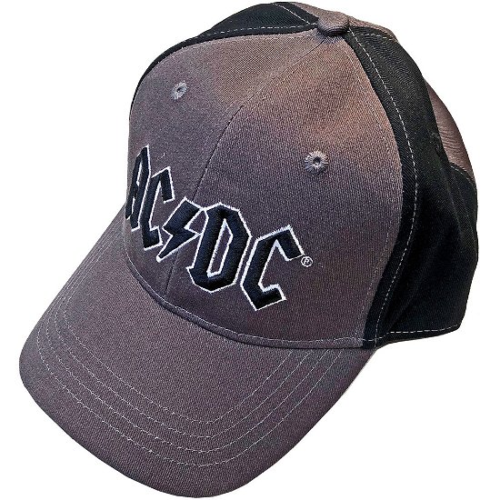 Cover for AC/DC · AC/DC Unisex Baseball Cap: Black Logo (2 Tone) (Bekleidung) [Grey, Black - Unisex edition]
