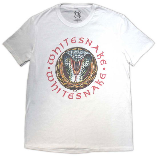 Cover for Whitesnake · Whitesnake Unisex T-Shirt: Donnington Snake (White) (T-shirt) [size S] (2024)