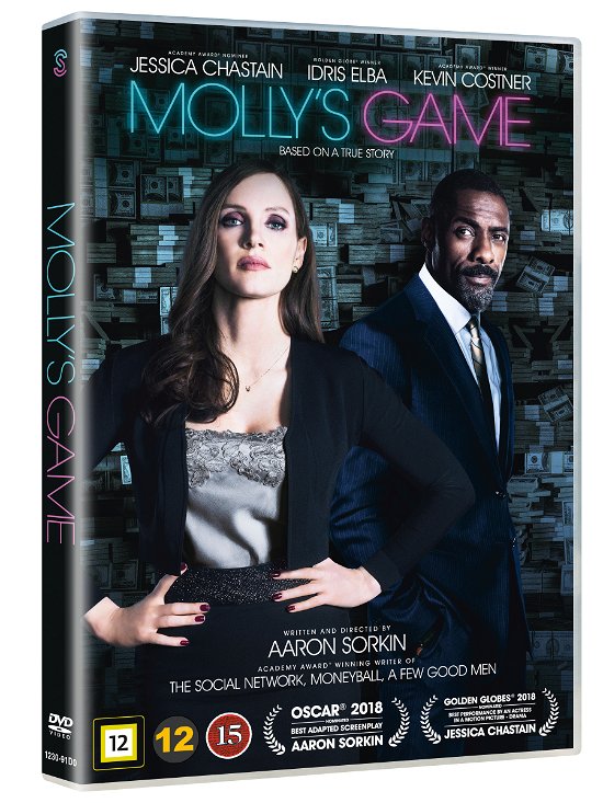 Cover for Jessica Chastian / Idris Elba / Kevin Costner · Molly's Game (DVD) (2018)