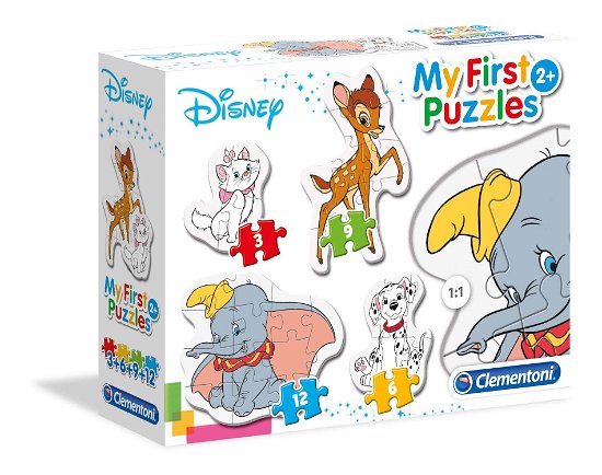 Cover for Clementoni: My First Puzzle · Puslespil, Mit første, Disney Classics, 3-6-9-12 brikker (Jigsaw Puzzle) (2023)