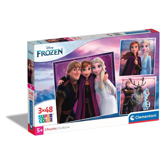 Cover for Clementoni · Clementoni Legpuzzel Super Color Vierkant Disney Frozen 3x48st. (Zabawki)