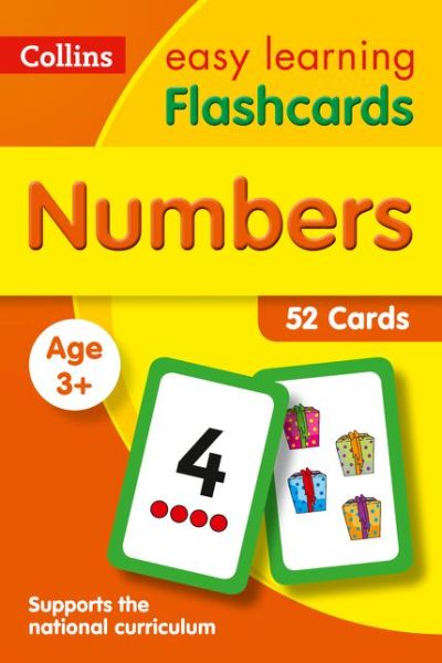 Cover for Collins Easy Learning · Numbers Flashcards: Ideal for Home Learning - Collins Easy Learning Preschool (Cartas de oráculo/tarô) (2017)