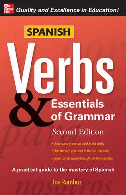 Cover for Ina Ramboz · Spanish Verbs &amp; Essentials of Grammar, 2E (Paperback Book) (2007)