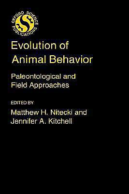 Cover for Matthew H. Nitecki · Evolution of Animal Behaviour: Paleontological and Field Approaches (Gebundenes Buch) (1986)