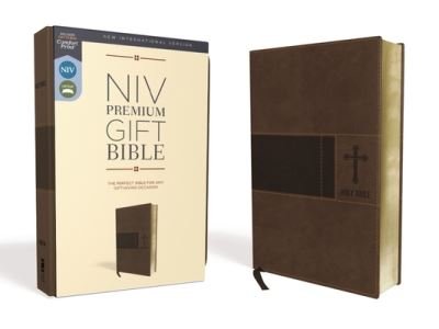 Cover for Zondervan · NIV, Premium Gift Bible, Leathersoft, Brown, Red Letter Edition, Comfort Print (Book) (2019)