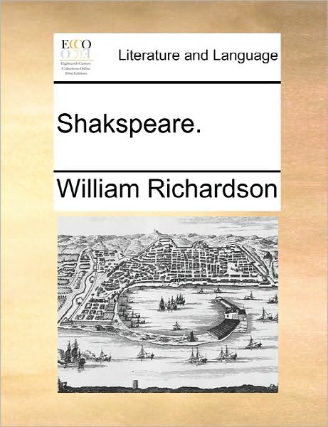 Cover for William Richardson · Shakspeare. (Paperback Book) (2010)