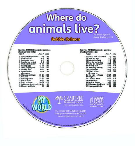 Cover for Bobbie Kalman · Where Do Animals Live? (My World) (Audiobook (CD)) (2011)