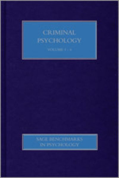 Cover for David Canter · Criminal Psychology - SAGE Benchmarks in Psychology (Innbunden bok) [Four-volume Set Ed. edition] (2014)
