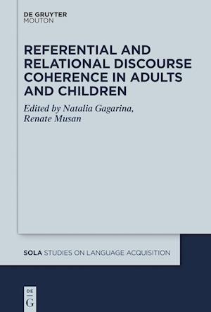 Cover for Natalia Gagarina · Referential and Relational Discourse Coherence in Adults and Children (N/A) (2022)