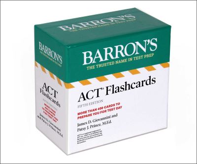 ACT Flashcards, Fifth Edition: Up-to-Date Review - Barron's ACT Prep - James D. Giovannini - Books - Kaplan Publishing - 9781506296067 - October 10, 2024