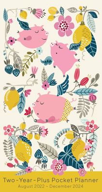 Cover for Sellers Publishing · Playful Pigs - Checkbook2 Year Pocket Planner (Paperback Book) (2022)