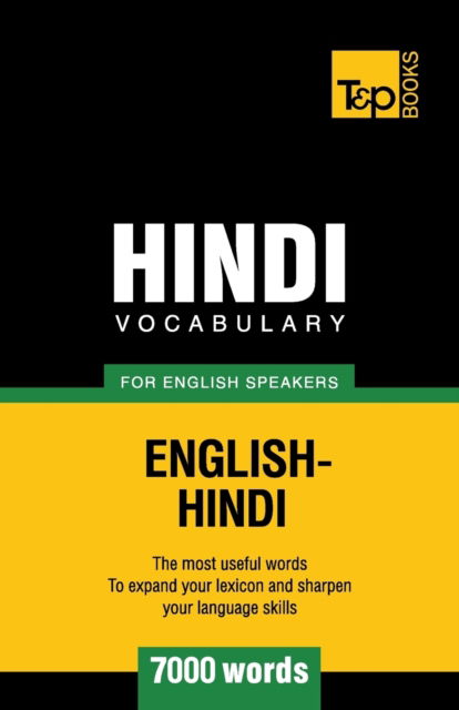 Cover for Andrey Taranov · Hindi vocabulary for English speakers - 7000 words - American English Collection (Paperback Book) (2016)